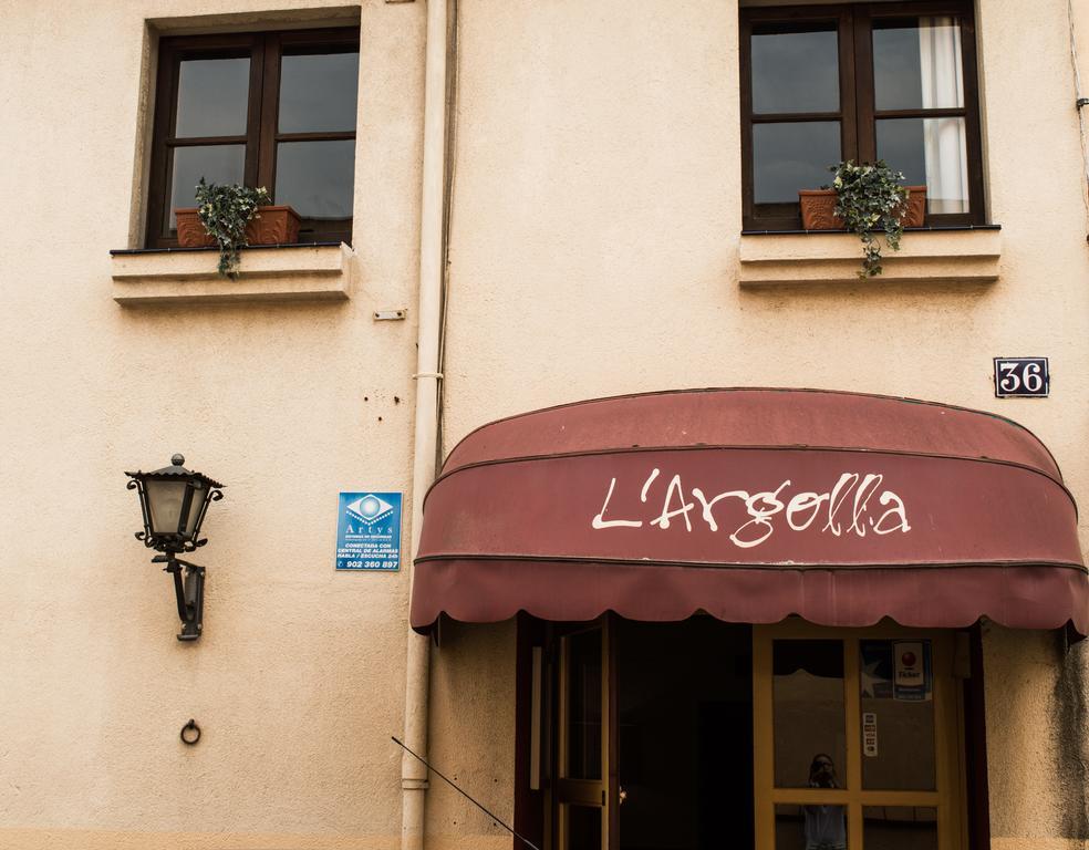 L'Argolla Hotel-Pizzeria Santa Coloma De Farners Extérieur photo